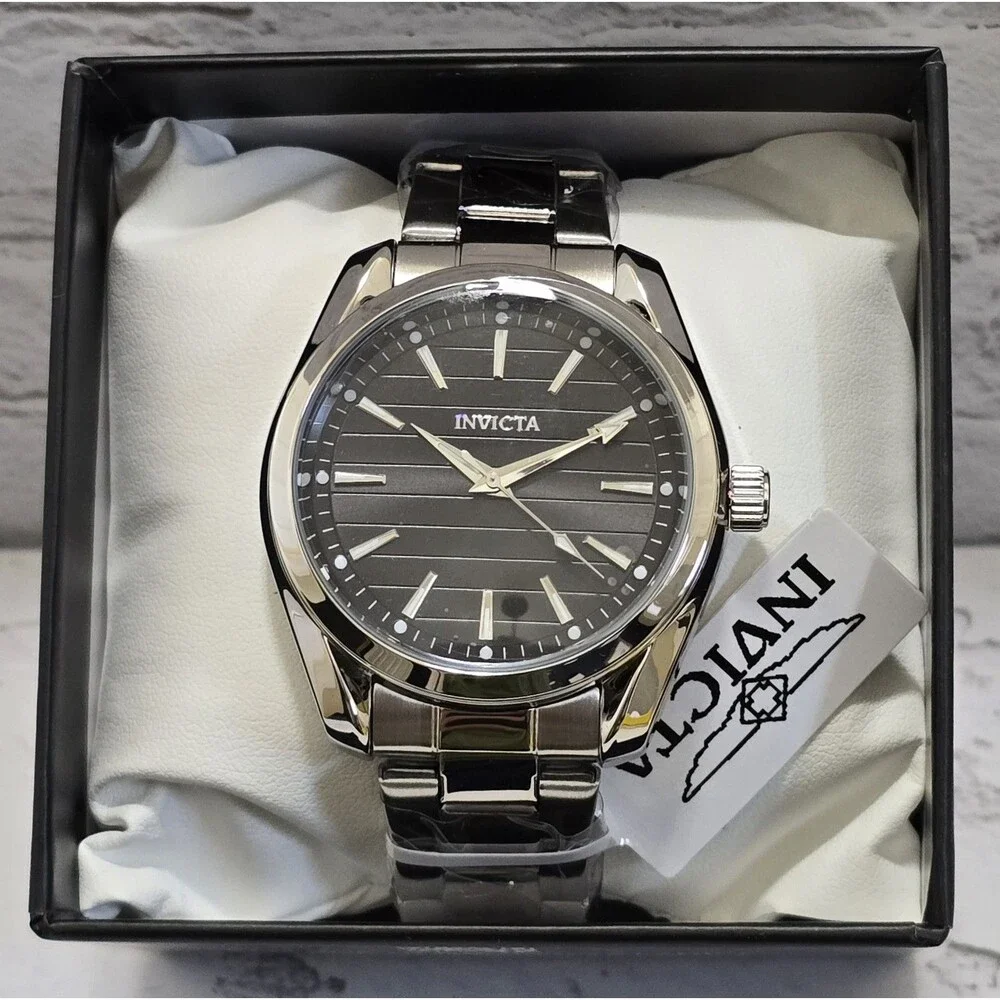 Invicta Celestial Hollis Men's Watch 42mm Black Dial Steel 69198 Brand New